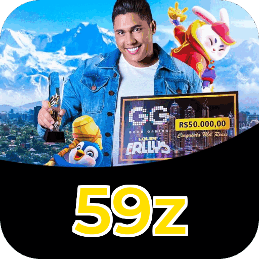Passo a passo visual mostrando processo de download e instalação do aplicativo 59z